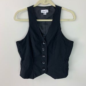 Isabella Womens Black Vest Size 10